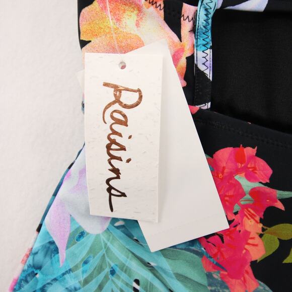 Raisins St Croix Tankini Top Floral High Neck Back Multicolor Small NWT - Picture 9 of 15